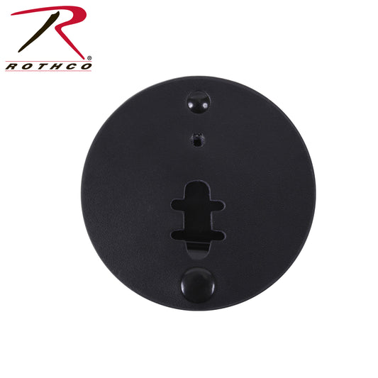 Round Leather Clip On Badge Holder