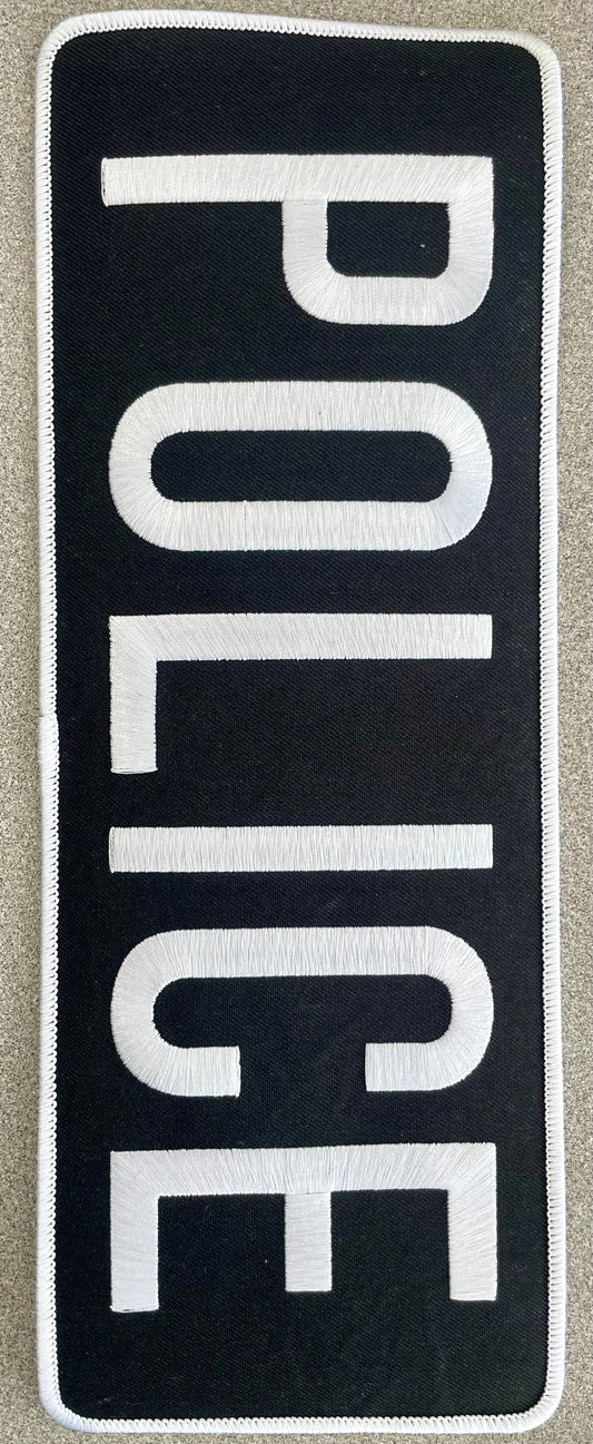 Police X Large Patch Lettering 4” x 11”