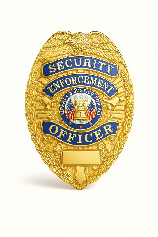 Security Enforcement Officer Badge Gold