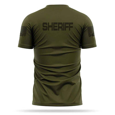 Tactical Quickdry 100% Breathable Sheriff OD Green Color T Shirt back