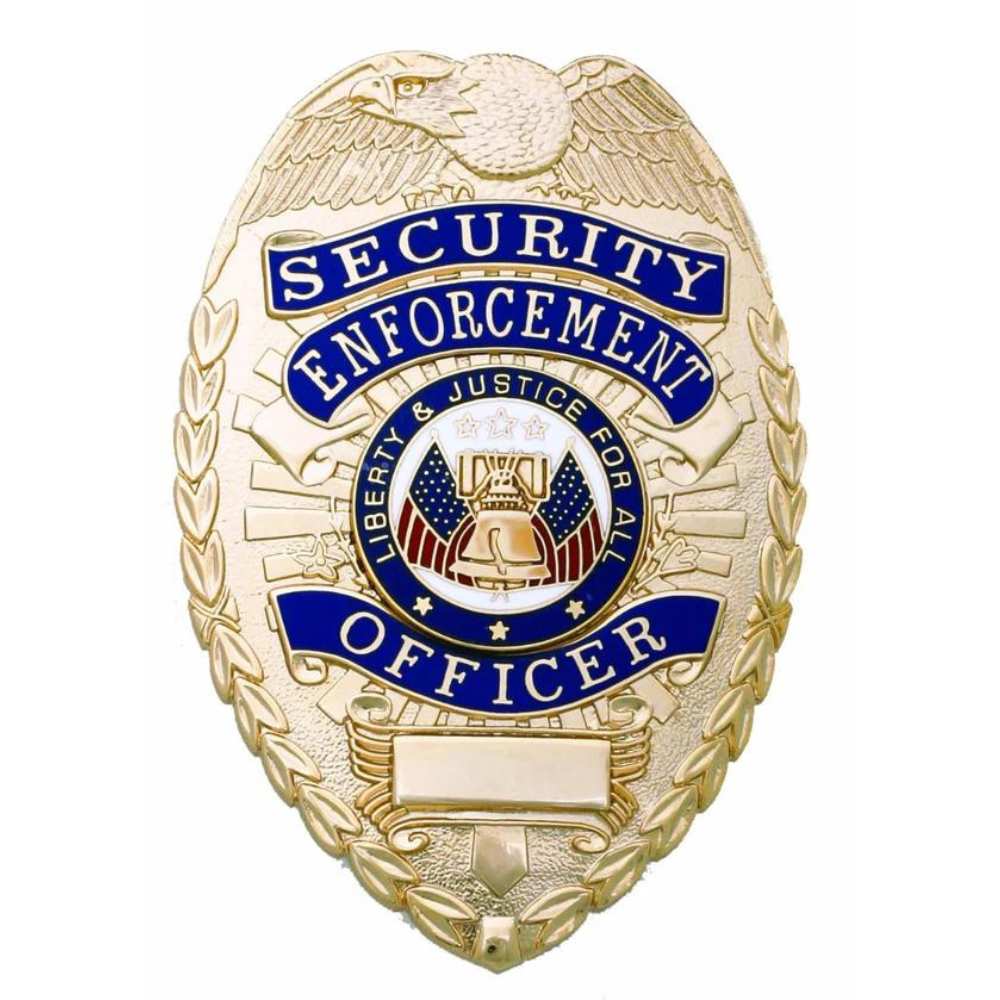 SECURITY ENFORCEMENT OFFICER SILVER SHIELD BADGE
