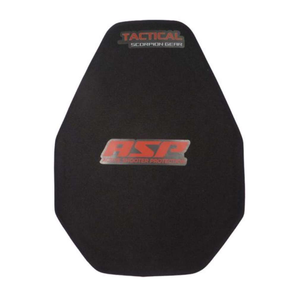 Tactical Scorpion ASP Active Shooter Protection Body Armor Plates - Level RF2 Special Threats ASP PE Body Armor 11x14 Plate