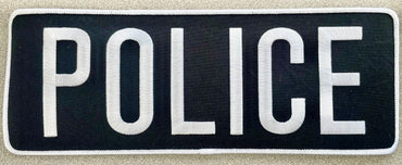 Police X Large Patch Lettering 4” x 11”