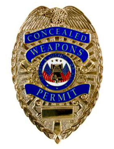 CCW Concealed Weapons Permit Badge