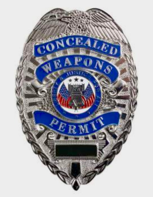 CCW Concealed Weapons Permit Badge