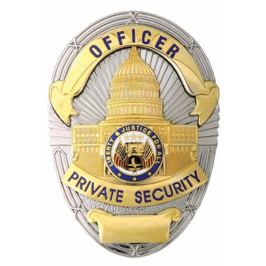 Private Security Officer Badge Two Tone