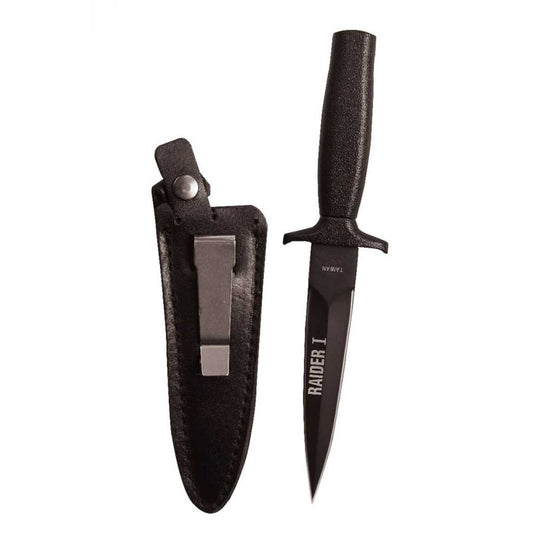 Rothco Strong Stainless-Steel Black Raider & Boot Knife