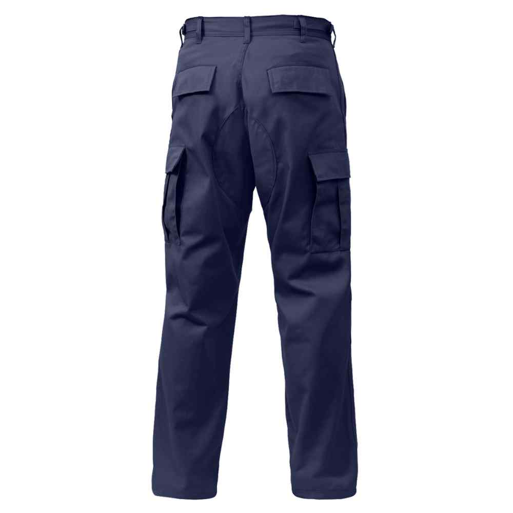 Rothco Relaxed Fit Zipper Fly BDU Pants blue color back