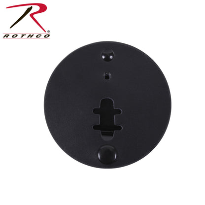 Round Leather Clip On Badge Holder