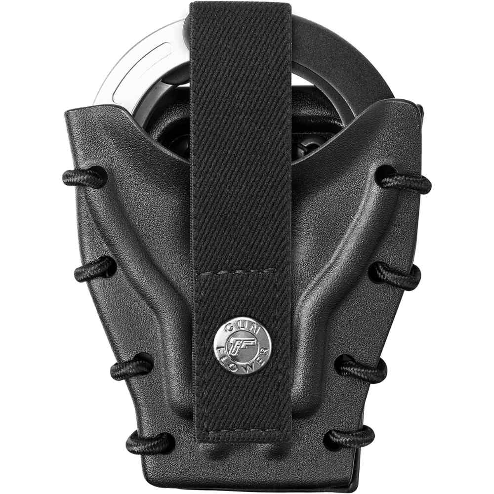 Versatile Kydex Handcuff Holder for Law Enforcement Compatible with ASP, Hinged, Chain