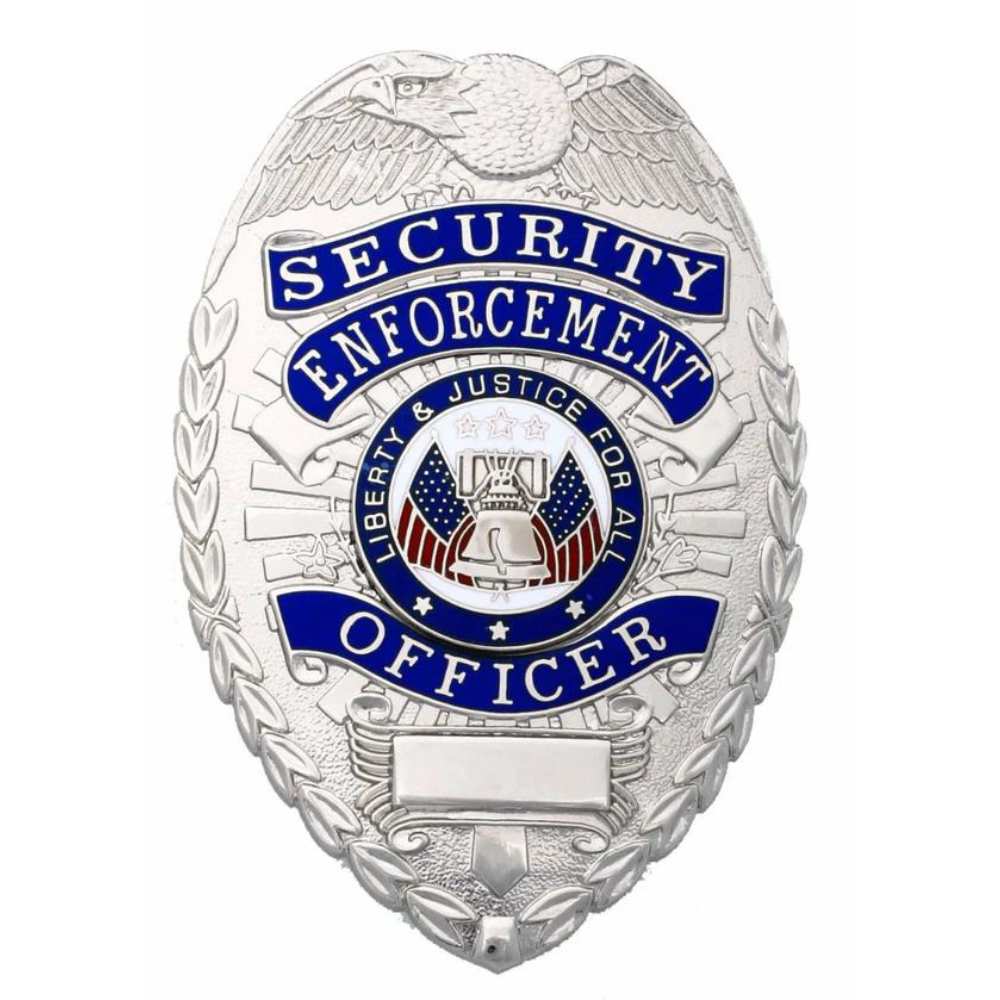 SECURITY ENFORCEMENT OFFICER SILVER SHIELD BADGE