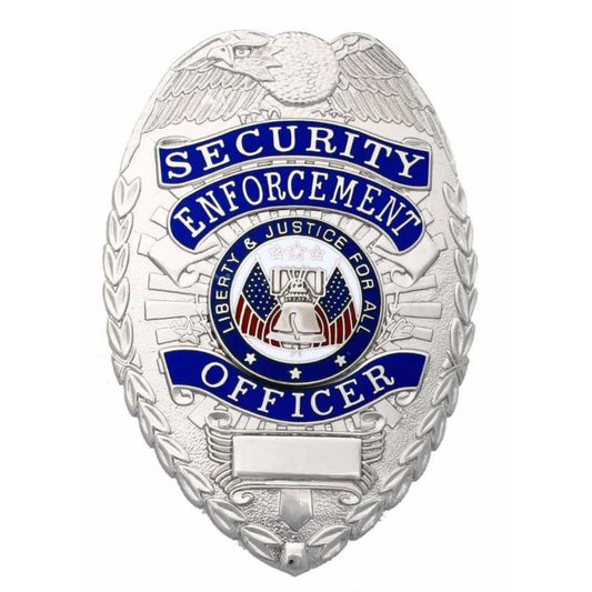 SECURITY ENFORCEMENT OFFICER SILVER SHIELD BADGE