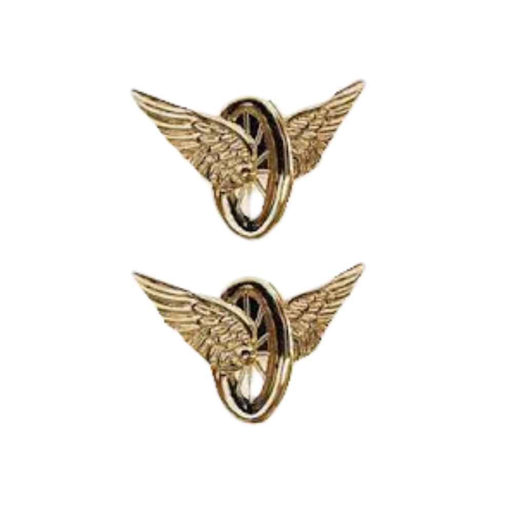 Winged wheel Pin gold color