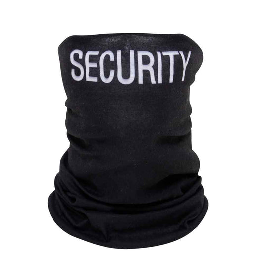 Multi Use Tactical Wrap In Black Color With Security Written