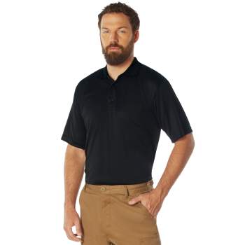 Rothco Moisture Wicking Polo Shirt Classic 3-Button Collared Fit