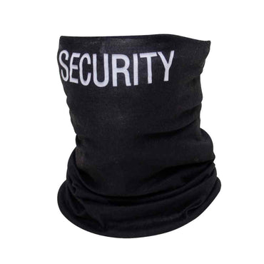 Multi Use Tactical Wrap In Black Color With Security Written