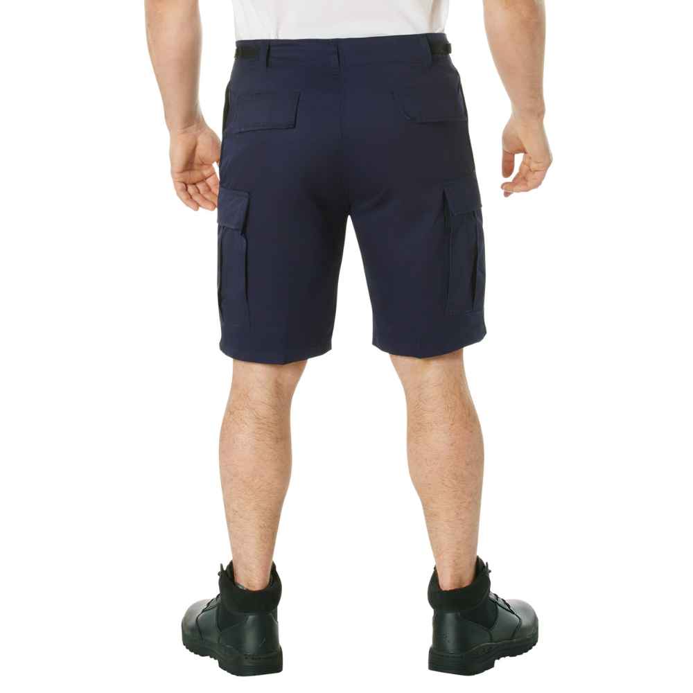 Rothco Tactical BDU Shorts With Two Sizable Side Cargo Pockets blue color back