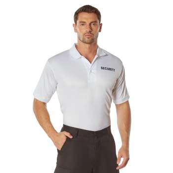Wicking Security Polo Shirt 100% polyester front