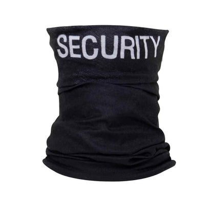 Multi Use Tactical Wrap In Black Color With Security Written