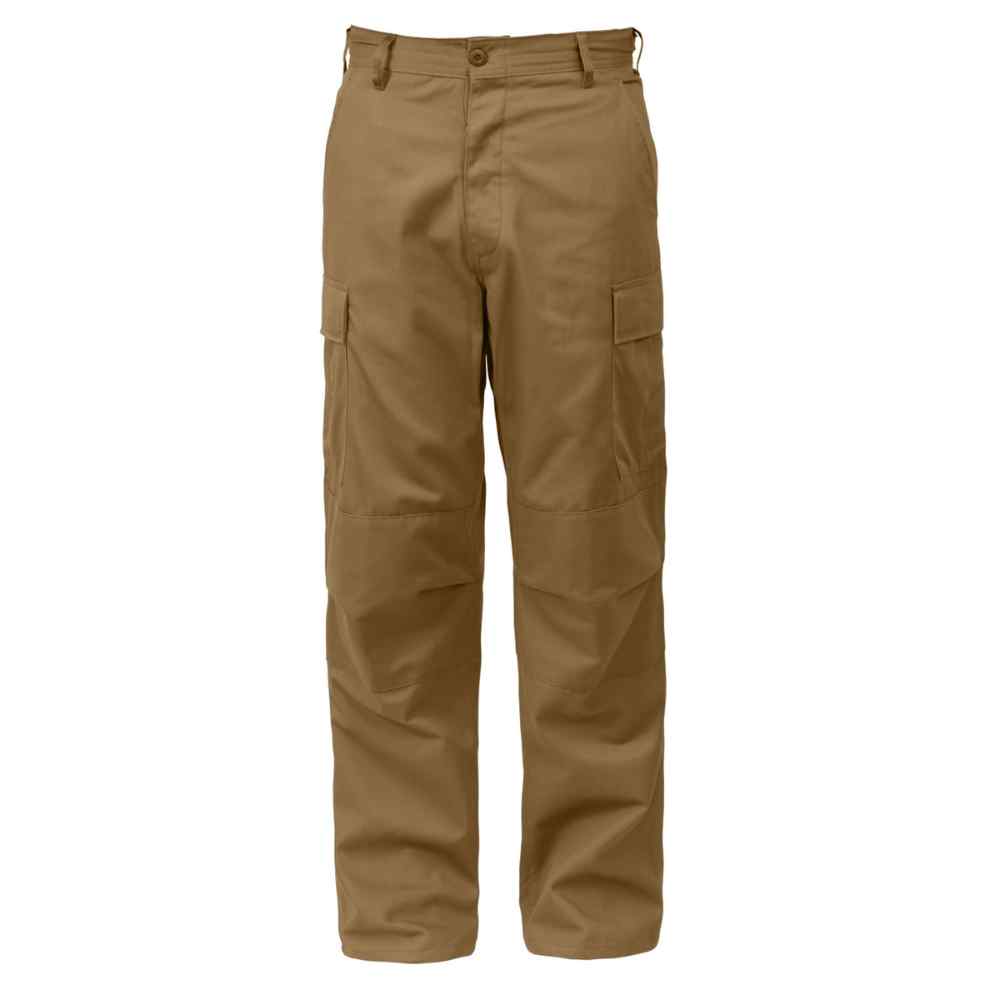 Rothco Relaxed Fit Zipper Fly BDU Pants brown color front