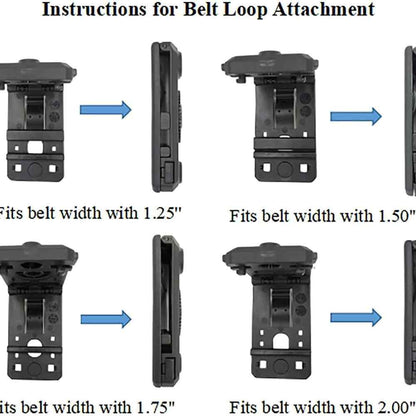 Kydex Handcuff Case Fit ASP Handcuffs & Hinged Handcuffs & Chain Handcuffs|MOLLE/Belt Clip Available |Law Enforcement Cuff Holder| Strap Removable&Retention Adjustable,1.5&1.75&2.0&2.25