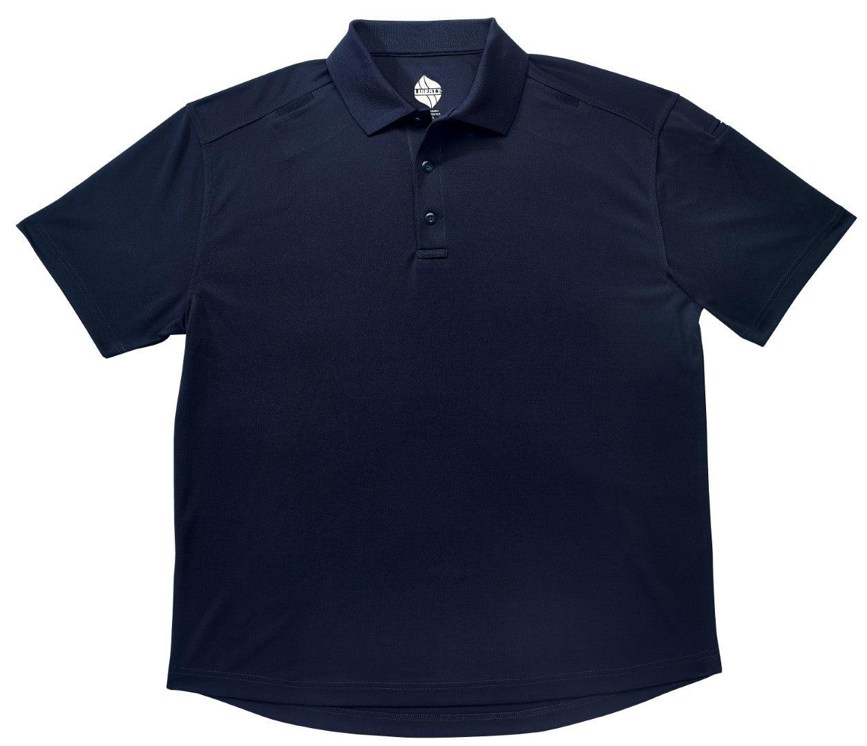 Tactical Knit Polo Shirt 3 Button Placket blue color