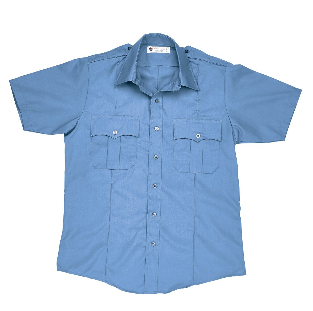 100% Polyester Liberty Uniform S/S Police Shirt light blue color