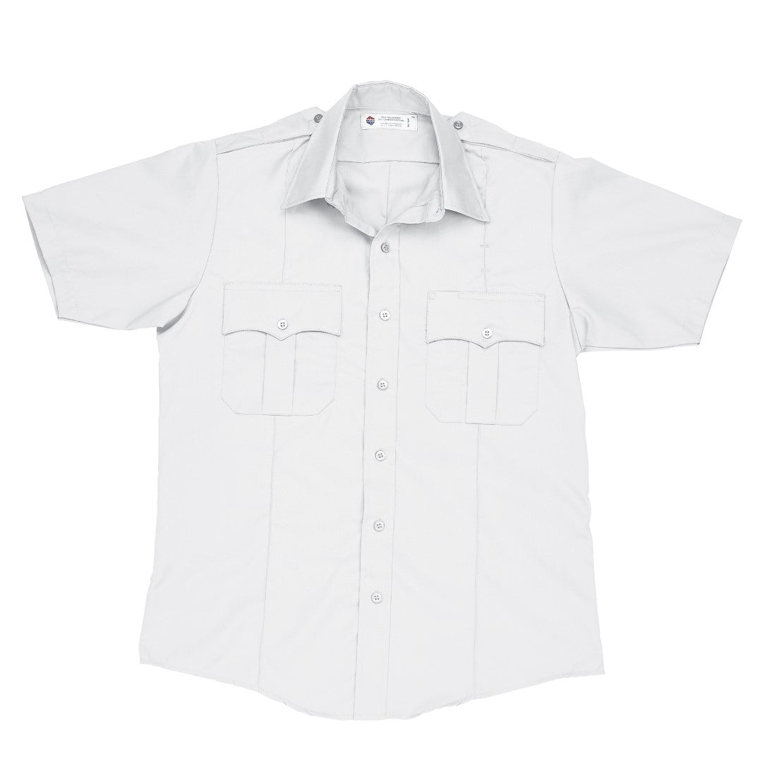 100% Polyester Liberty Uniform S/S Police Shirt white color