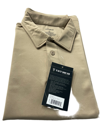 Tact Squad Tan Polo Shirt Short Sleeve