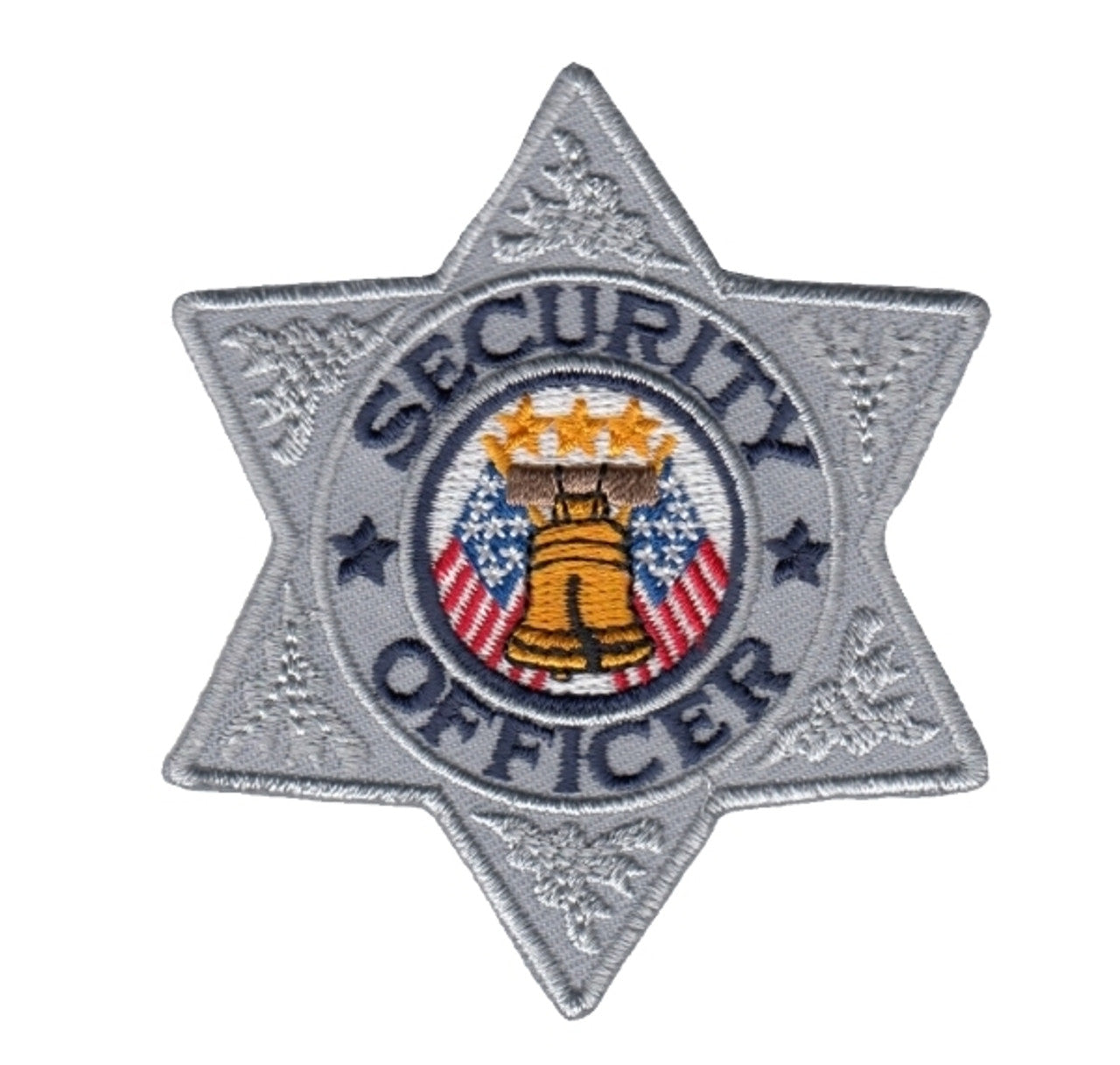 Security officer 6 star gold silver patches
