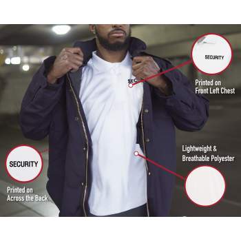 Wicking Security Polo Shirt 100% polyester details