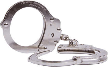 Peerless Handcuffs Model 700 & 701C - Chain Link Carbon Black Oxide and Nickel finish