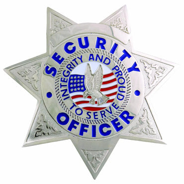 7 POINT STAR SECURITY OFFICER BADGE