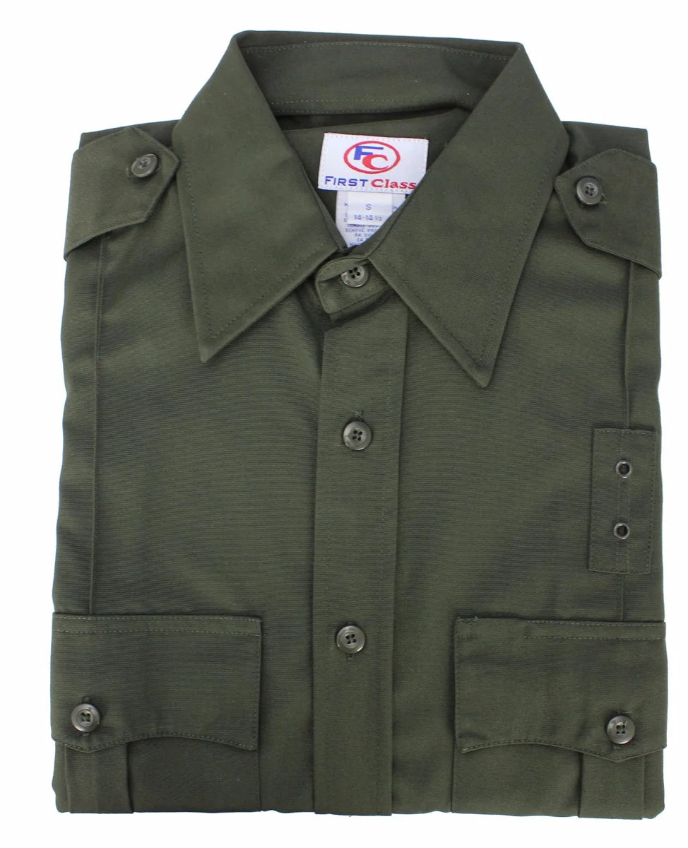 65% Polyester 35% Rayon Uniform Long Sleeve Shirt