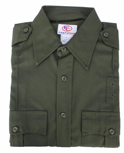 65% Polyester 35% Rayon Uniform Long Sleeve Shirt