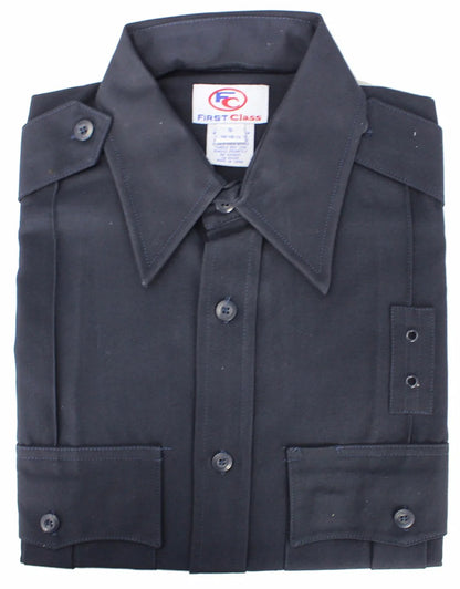 65% Polyester 35% Rayon Uniform Long Sleeve Shirt