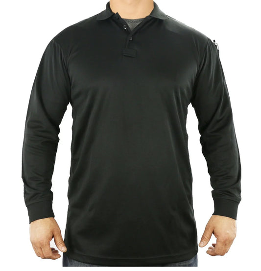 Poly/Cotton Tactical Performance Long Sleeve Polo Shirt